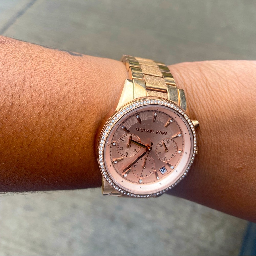 Rose Gold & Gold michael KORS watch!